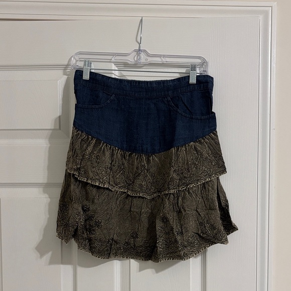 Young Threads Dresses & Skirts - Boho Denim Fusion Skirts